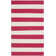 Brookvale Striped Hand-Woven Cotton Red/White Area Rug
