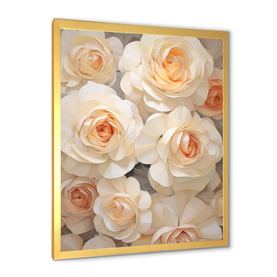 " Minimalism Beige Roses Passion IV "