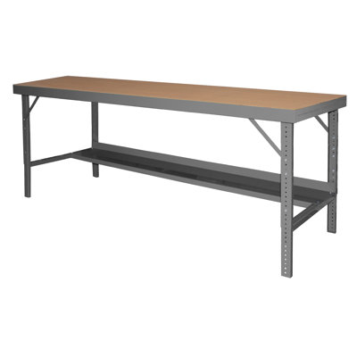 Établi à hauteur ajustable à hauteur ajustable avec style pied en acier ergonomique