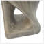 Table d'appoint MGO Twist Shape, texture semblable au bois, couleur grise-1280155368