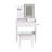 3-Color Led Vanity Mirror With Stool, Dressing Table For Bedroom, 2 Drawers & 5 Storage Cabinets (4 Open + 1 Hidden), Adjustable Lighting-168204870