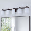 Éclairage pour salle de bain 41 lumières 41 po en bronze huilé avec abat-jour en verre givré blanc laiteux, luminaire pour salle de bain sur miroir-131234226-131234229