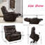Fauteuil de massage inclinable électrique en similicuir-88649609