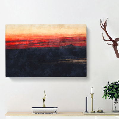 Sunset over Alaska - Wrapped Canvas