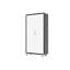Armoire en métal robuste verrouillable avec 4 tablettes réglables - Rangement à usage domestique pour le garage et le bureau