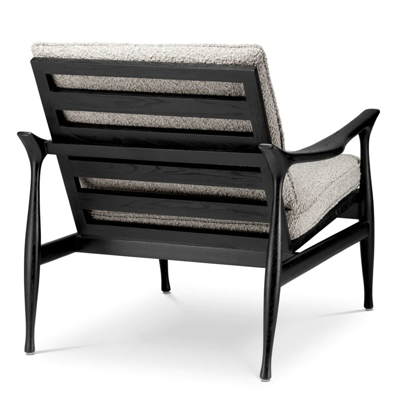 Manzo Armchair, Black, Black