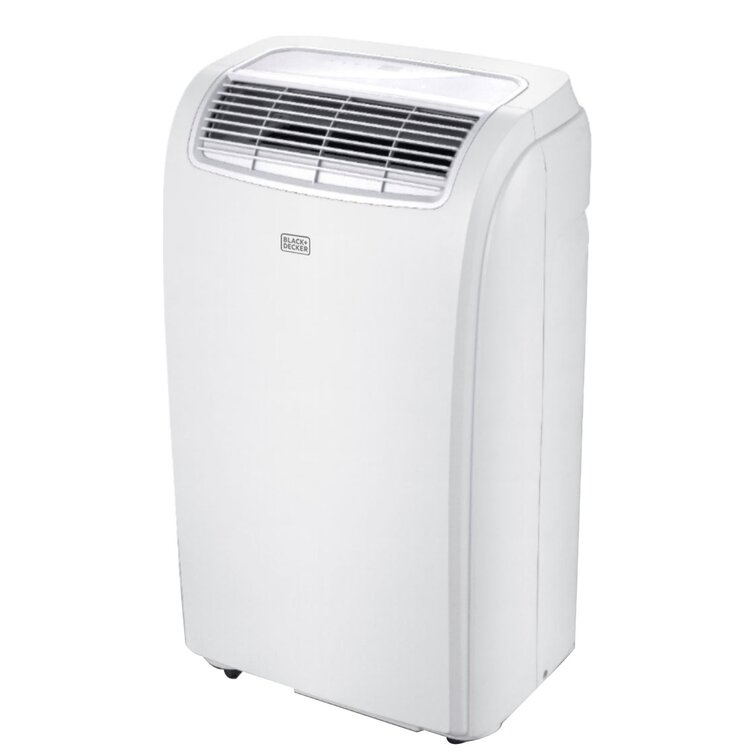 BLACK+DECKER 5000-BTU DOE (115-Volt) White Vented Portable Air Conditioner  with Remote Cools 150-sq ft in the Portable Air Conditioners department at