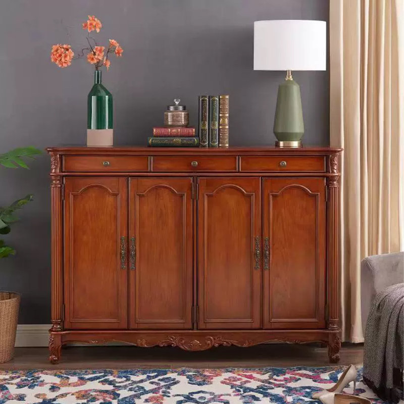 Cherry Solid Wood Shoe Storage Bench