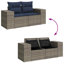 55cm Wide Patio Sofa with Cushions