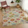 Machine Washable Indoor/Outdoor Mattera ACN2288 Damask Rug