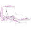 Chaise longue inclinable en bois d'acacia rouge vidaXL 200 x 67 x 84 cm