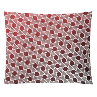 Tapisserie murale hexagonales et triangles