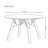 Simple and retro designed round dining table