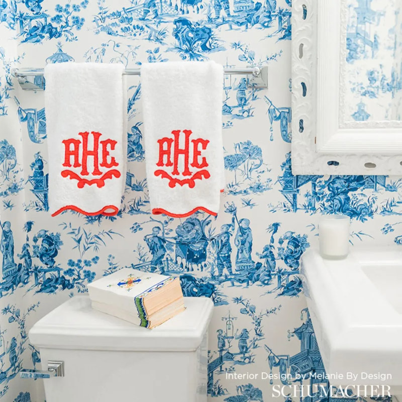 Chinois Wallpaper, China Blue