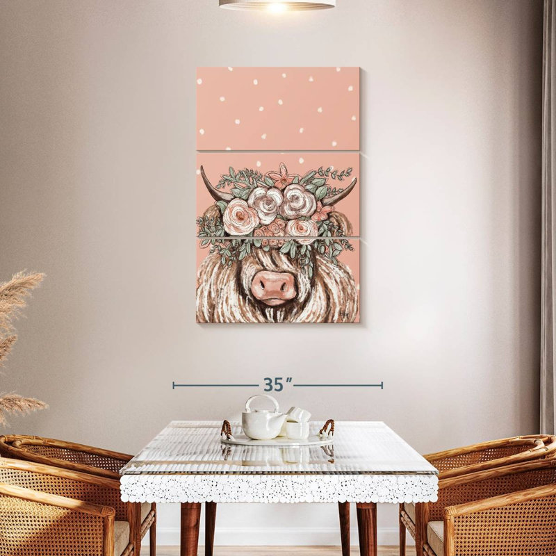 Vache bohème Brampt I, H 45 po x l 28 po