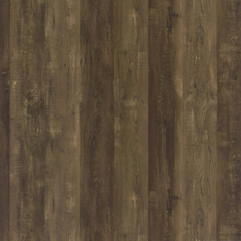 Rustic Oak And Gunmetal 8-Shelf Accent Cabinet