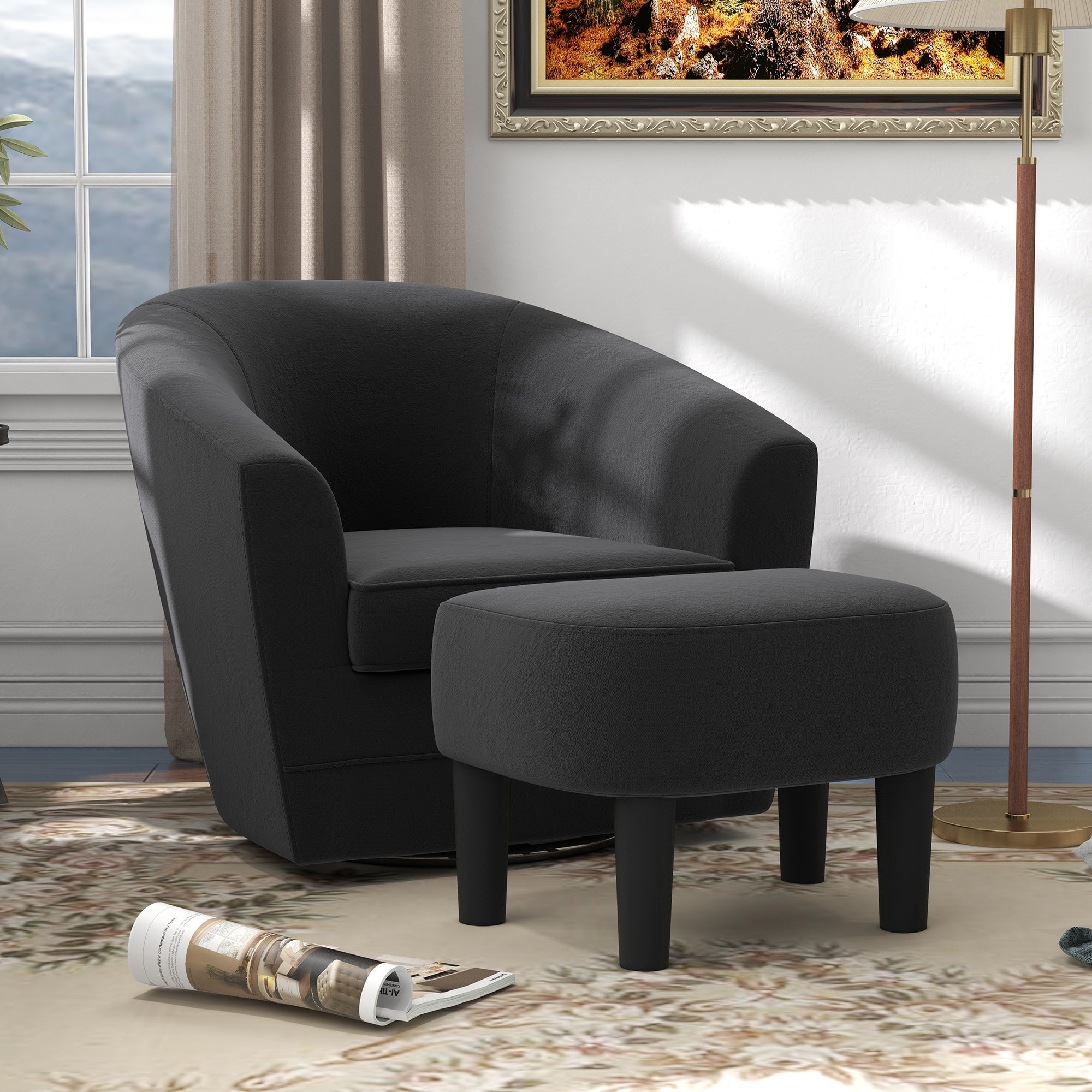 Comfortable barrel chairs discount