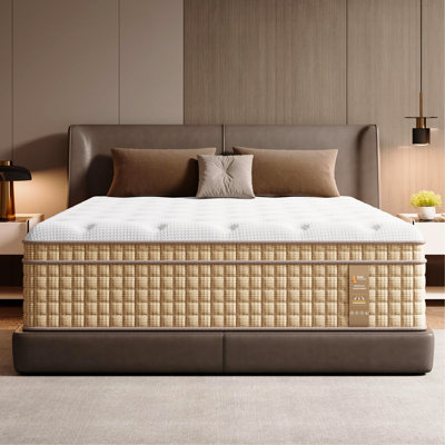 Mattress Innerspring Mattress With Gel Memory Foam Fiberglass-Free Medium Plush Certipur-US Certified 80 Inch