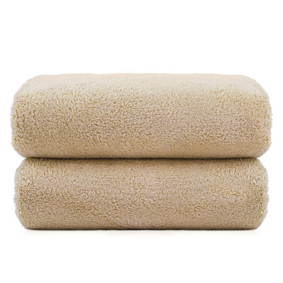 Ensemble de 2 serviettes de bain en molleton doux Marjatta 30 x 60 pouces