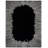 Jarie Hand Tufted Wool/Cotton Abstract Rug in Black/Ivory-1339999404