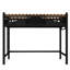 Lit mezzanine simple noir TG, tablettes de rangement et peu d'espace pour les petits dortoirs-1001828776