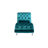 Velvet Chaise Lounge Indoor,Button-Tufted Upholstered Chaise Lounge Chair With Pillow For Bedroom Living Room Office (Teal Velvet)-324339990