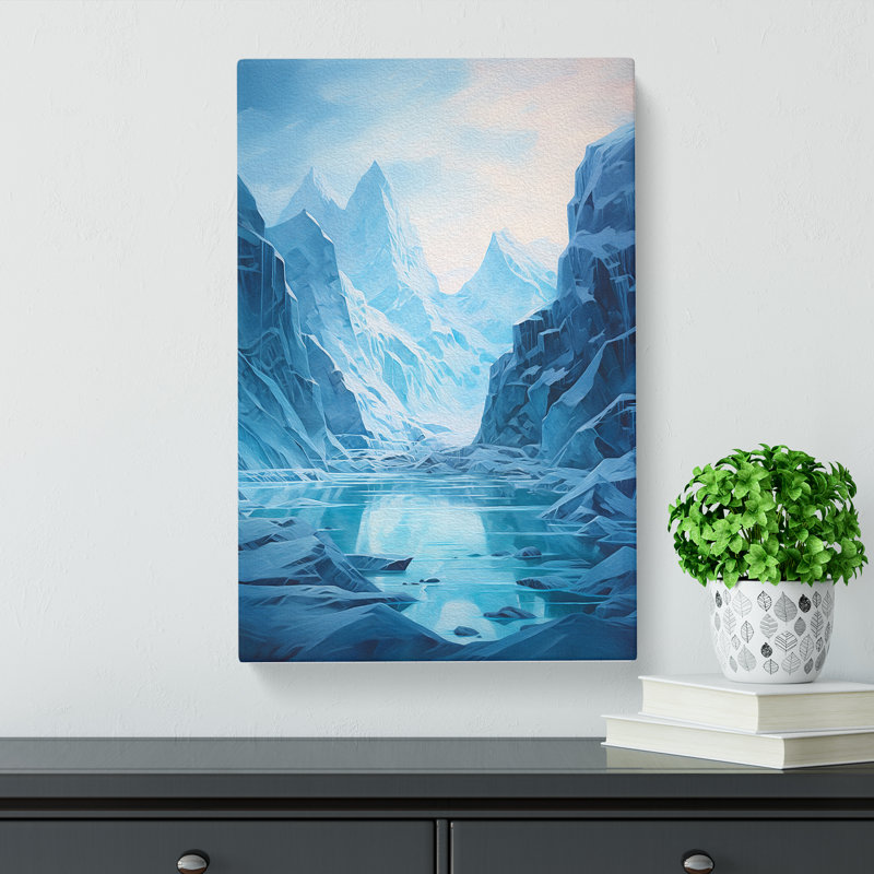 Glacier Modern - No Frame Print, 50cm H x 35cm W x 3cm D