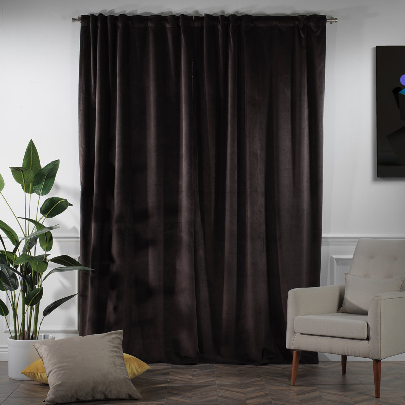 Decorative Double Panel in Matt, Extra Wide X Extra Long, L 52 po x L 95 po, 27 chocolat noir