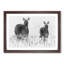 Two Zebras in Abstract - Picture Frame Graphic Art Print-55778402-55778401