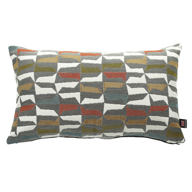 Amatia Geometric Rectangular Throw Cushion