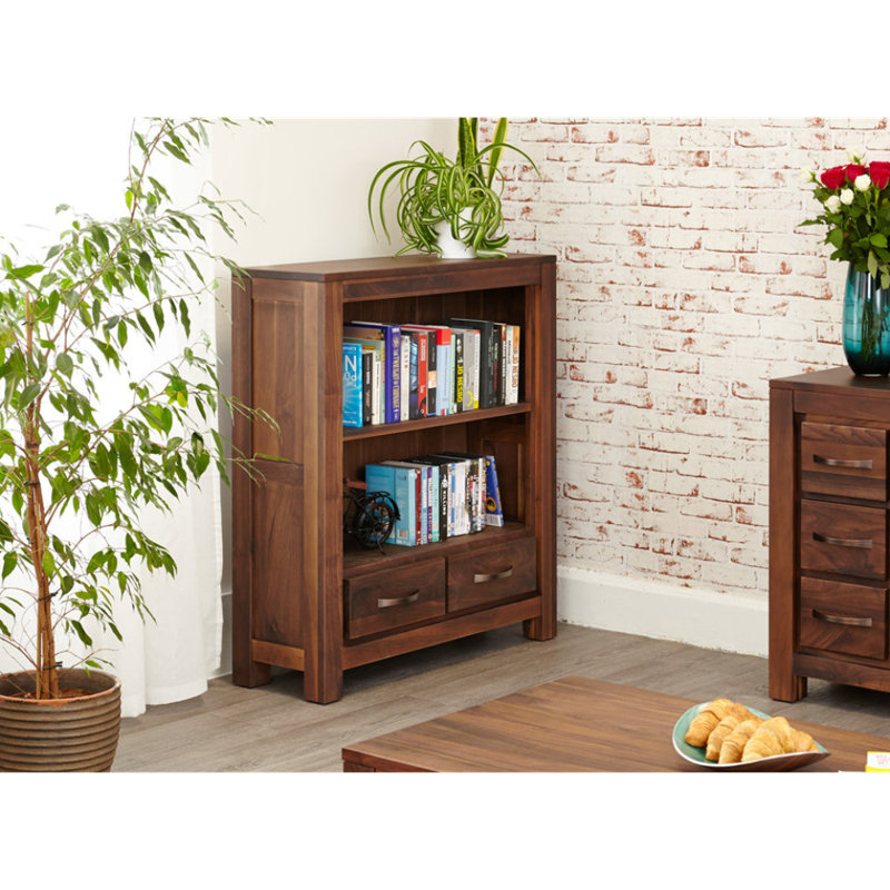 Conny 100cm H x 90cm W Wood Corner Bookcase