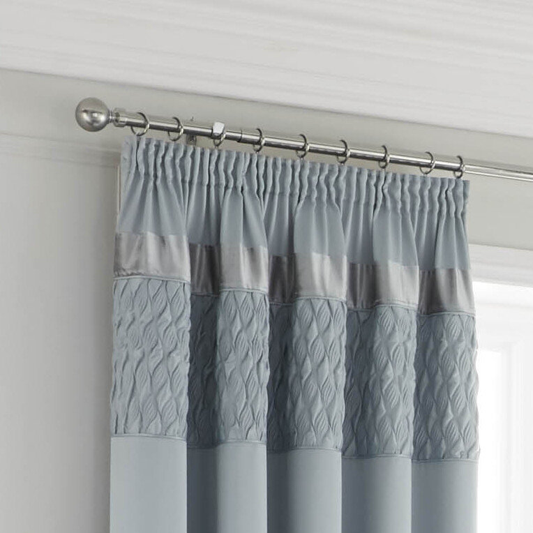 Quilted Luxury Satin Cafe Curtain