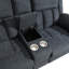 Upholstered Home Theater Seating with Cup Holder