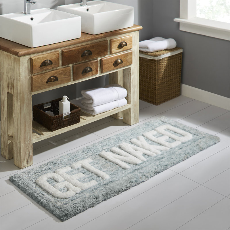 Tapis pour salle de bain Get NUE, Bleu sarcelle, Simple - L 24 po x l 60 po