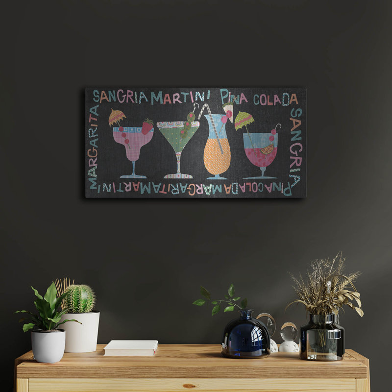 «Mix Me A Drink Collection D» par Regina Moore, H 12 po x l 24 po