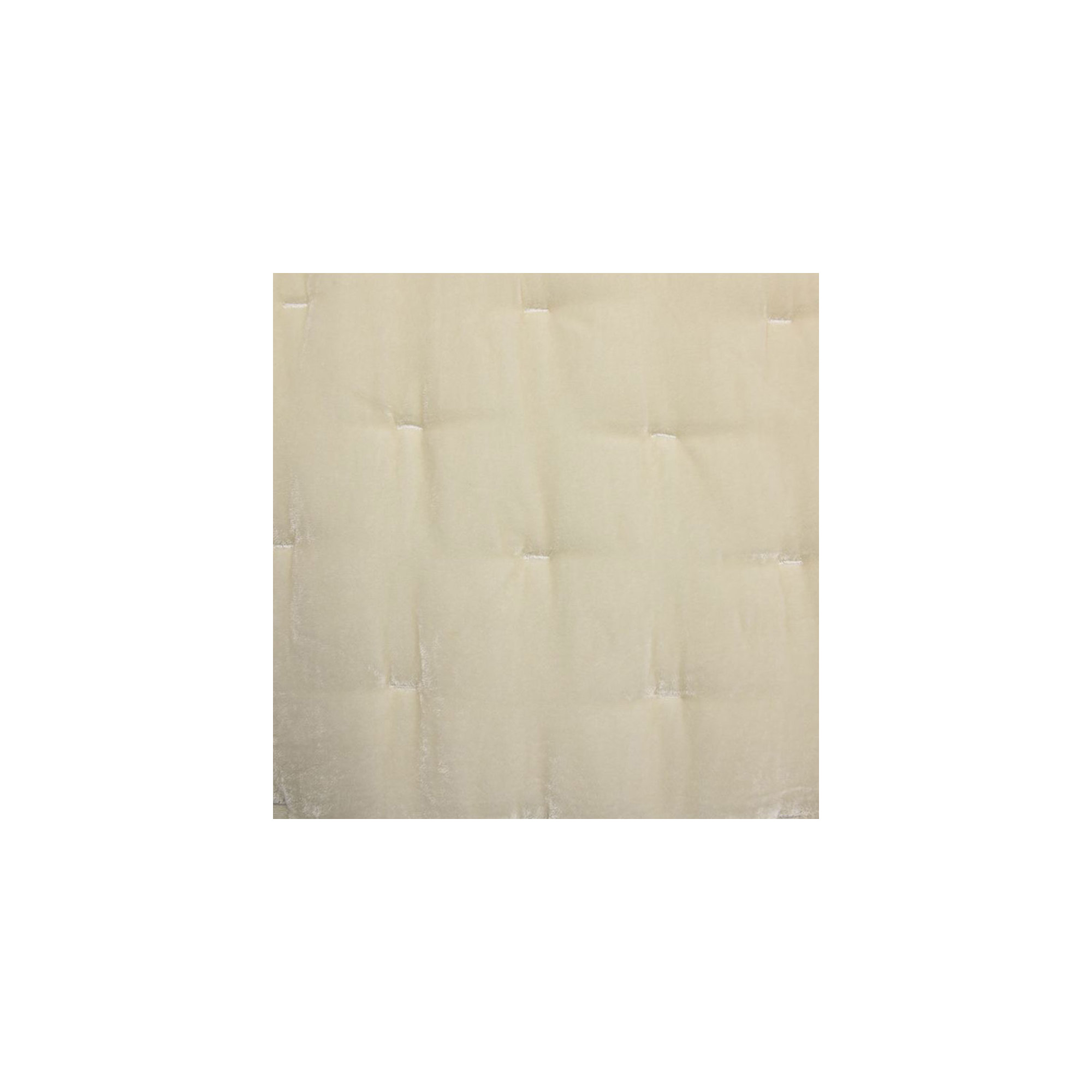 Stella Solid Quilted Faux Silk Velvet Romantic Western Decorative Pillow Sham, King, Stone