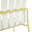 Ensemble de salle à manger 5 pièces intérieur / extérieur, 4 chaises d'appoint avec siège en PP imperméable et pieds robustes en métal, table carrée moderne pliante en PP avec pieds en métal-895616623