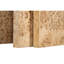 Brea Nesting Tables Toasted Burl Wood, Modern Space-Saving Accent Set