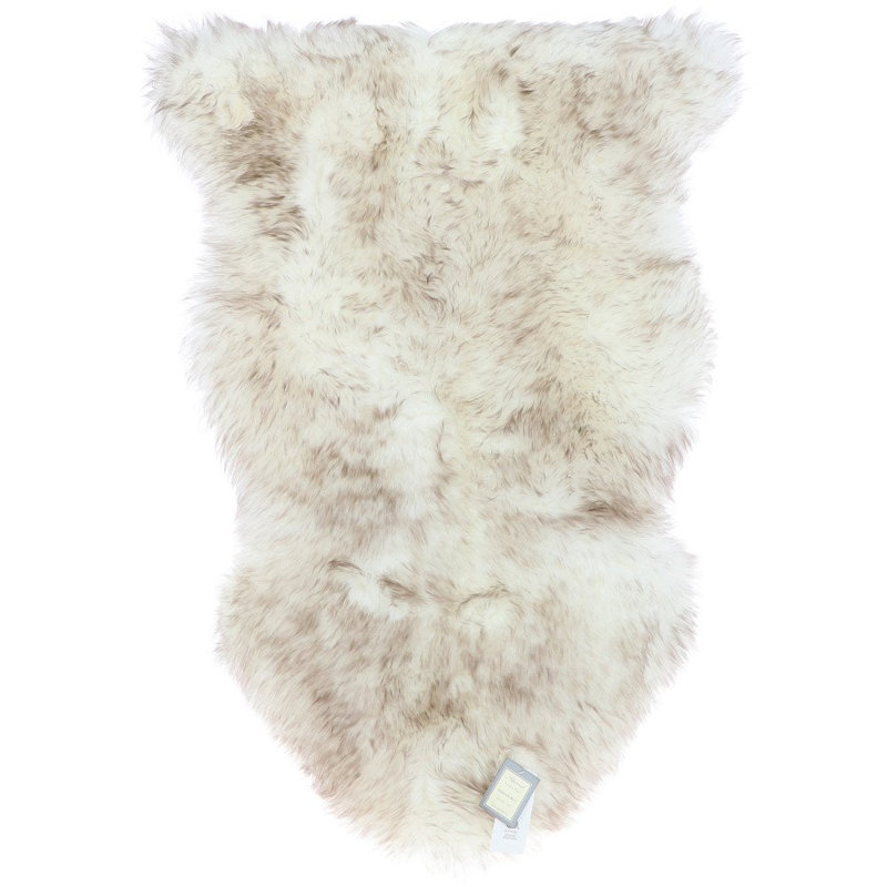 Single Australian Sheepskin Rug Wolf Tip