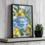 Indigo et citron I par Melissa Wang, reproduction d'art sur toile-916756928-916756940-916756931