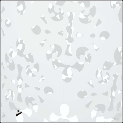 Table de bout d'extérieur en métal - grande avec motif floral en fer