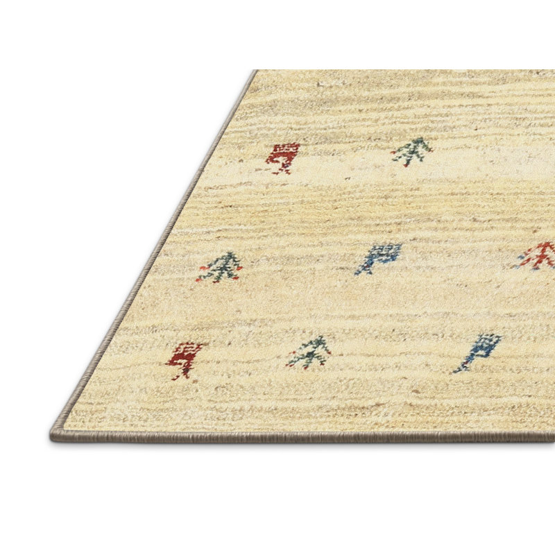 Tapis beige contemporain, Rectangle 6 pi x 9 pi