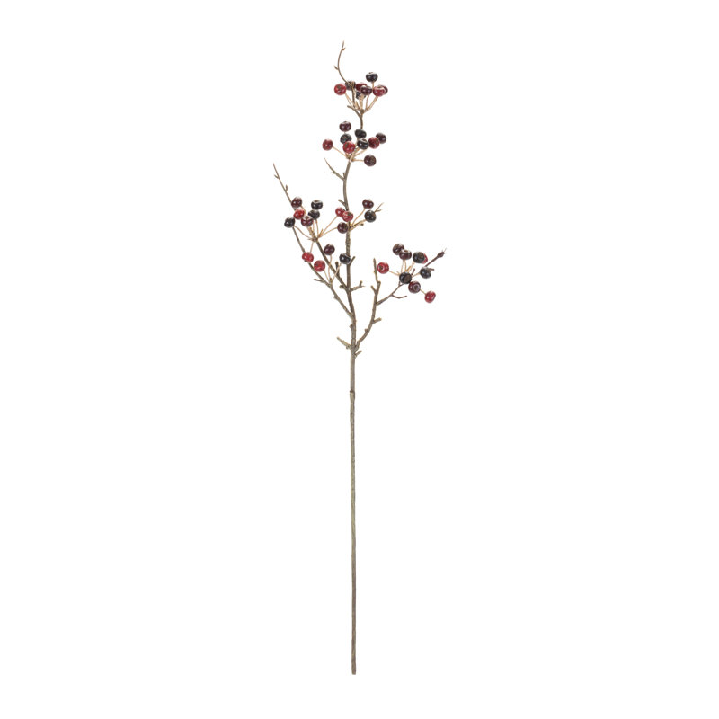 Buissons, Noir / rouge, H 26 po x l 5,5 po x P 5,5 po