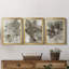 Birch Leaves I - Ensemble de 3 peintures sur toile encadrées-738860646-738860635