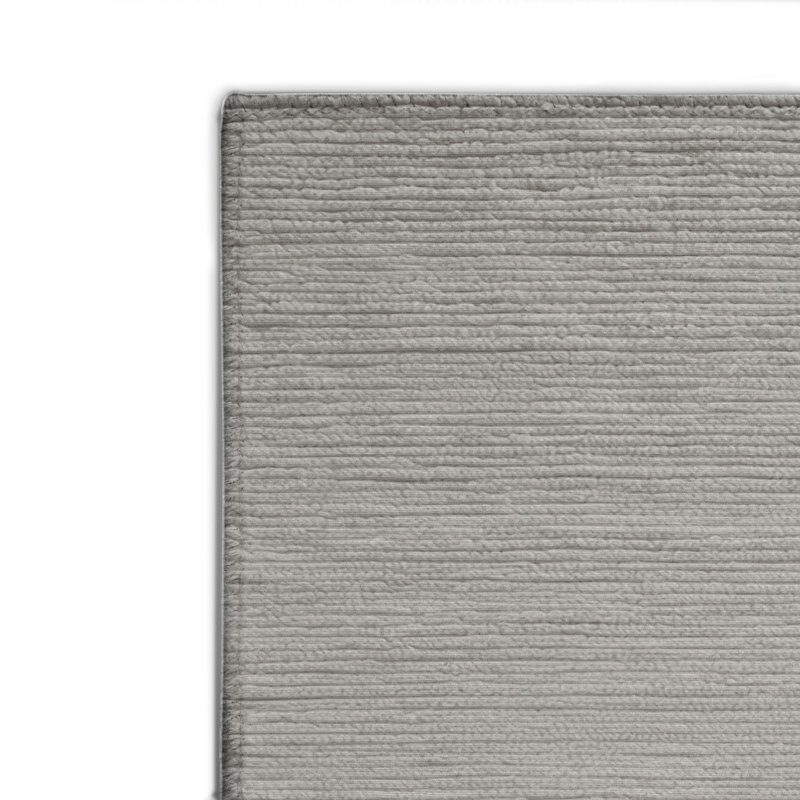 Solid Gray Indoor and Outdoor Area Rug, Rectangle 4' x 6'