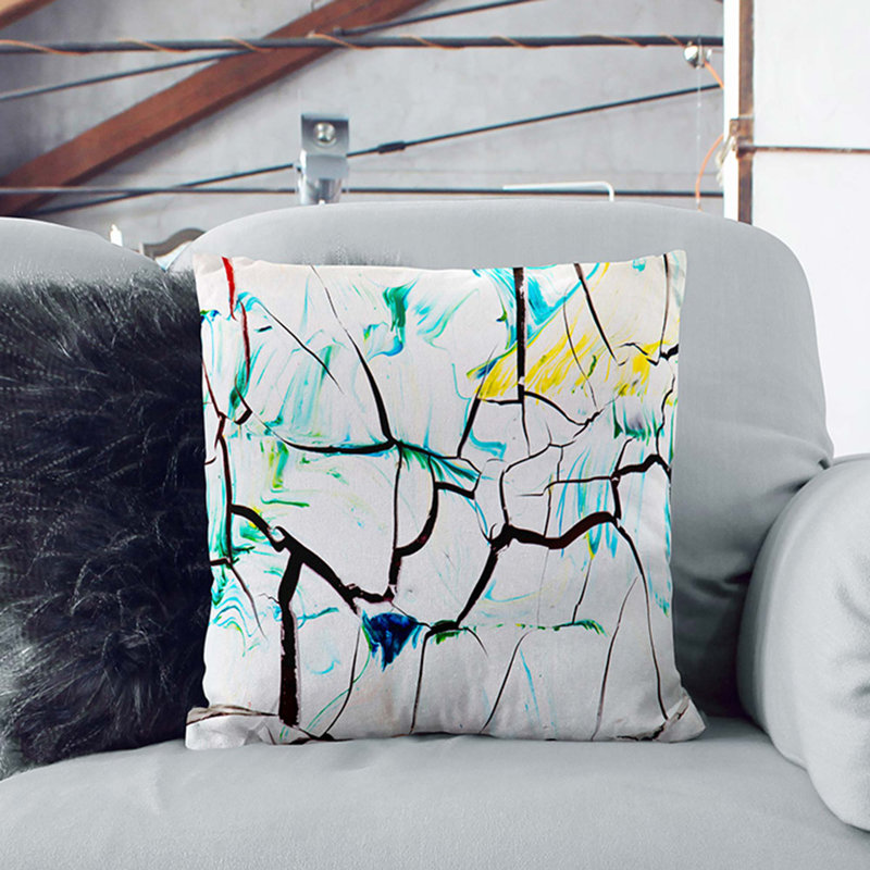 Abstract Square Throw Cushion, 40 x 40 cm