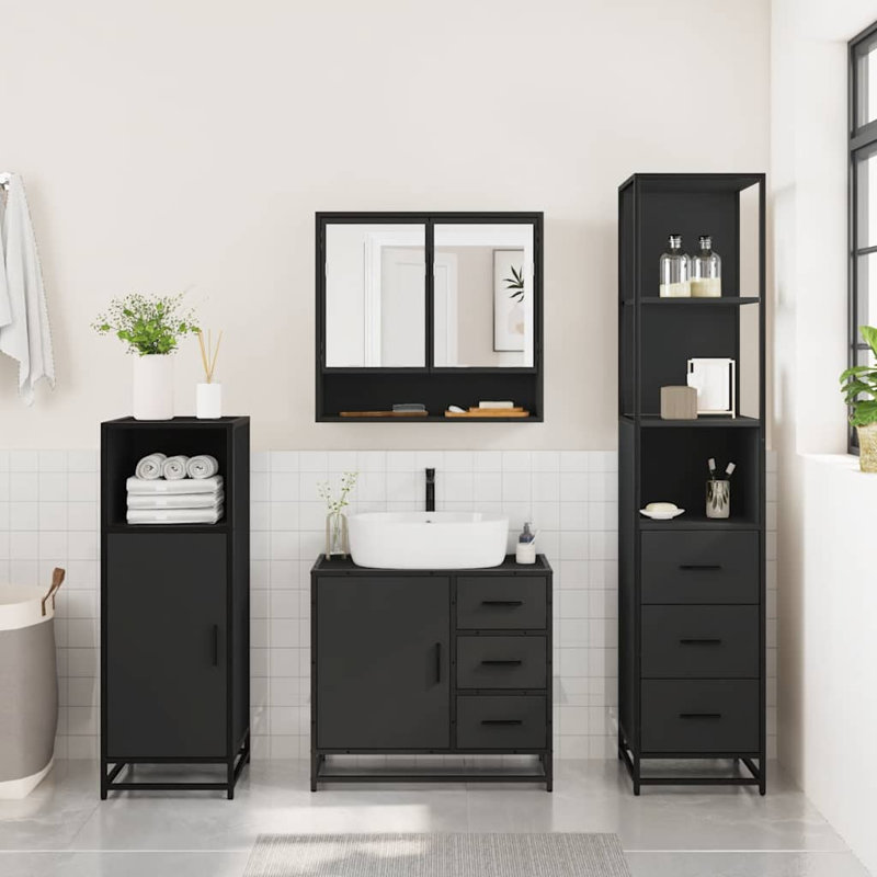 Bathroom Furniture Suite, Black
