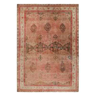 One-of-a-Kind 13'9x19'10 1920s Wool Area Rug