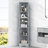 Multi-Functional Corner Cabinet Tall Bathroom Storage Cabinet With Two Doors And Adjustable Shelves, Open Shelf
