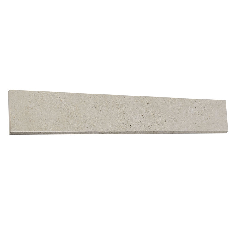 Haut Monde 24" x 3" Porcelain Bullnose Tile Trim in Aristocrat Cream